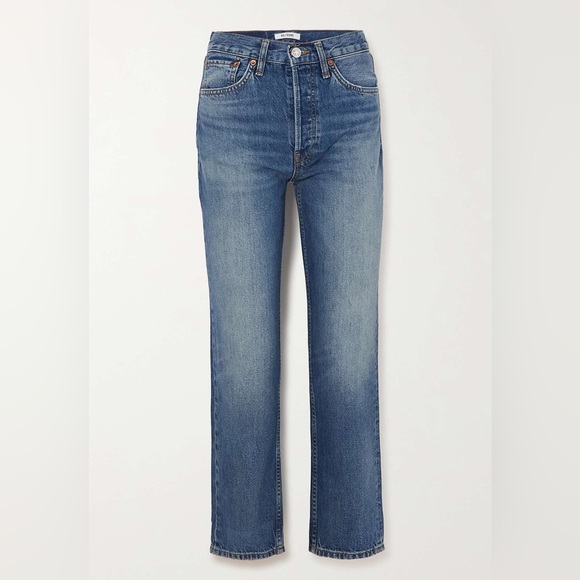 Re/Done Denim - NWT Re/done 70s Straight Classic high rise full length jeans size 24
